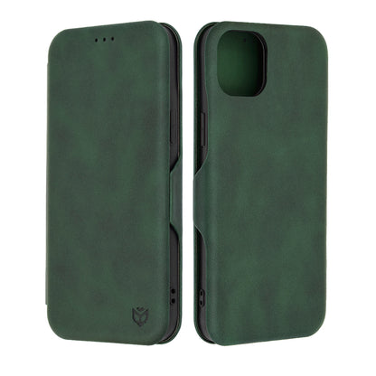 Fodral för Apple iPhone 15 Plus, Techsuit, Safe Wallet Plus, Grön