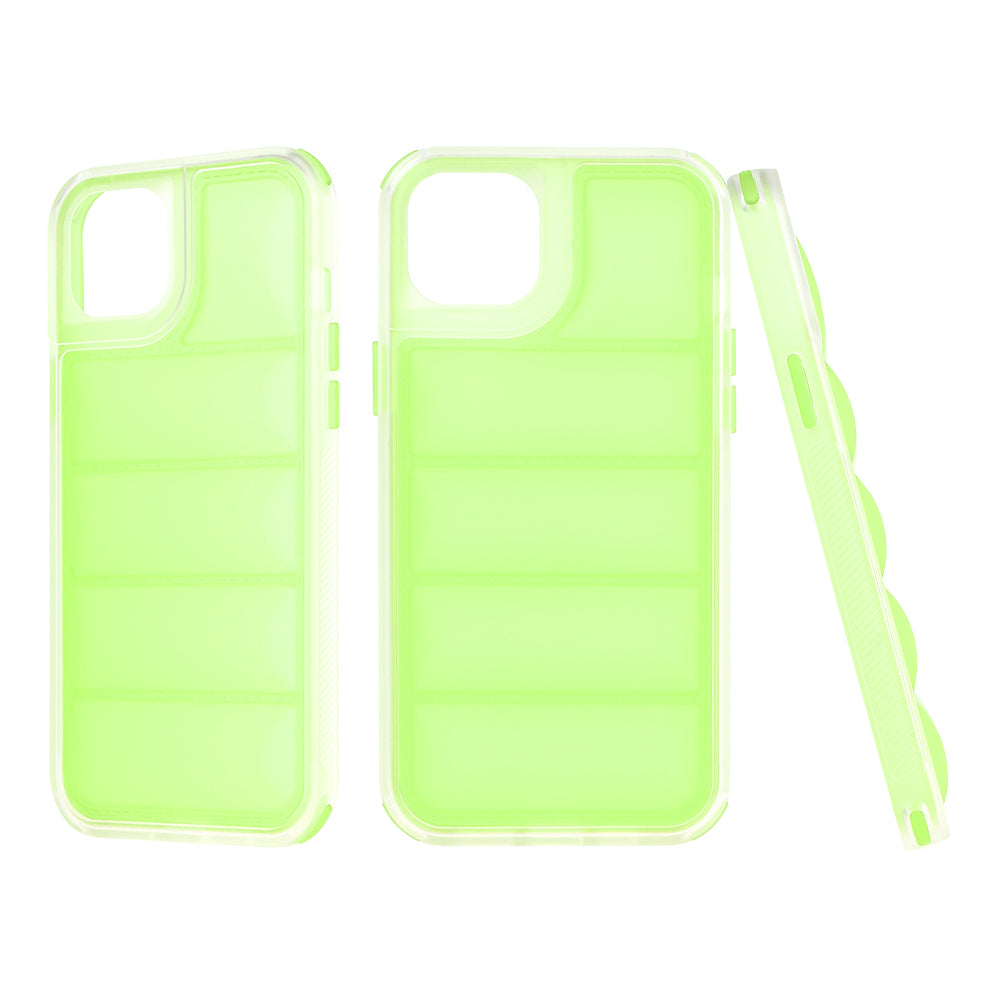 Fodral för Apple iPhone 15 Plus, Techsuit, Wave Shield, Grön
