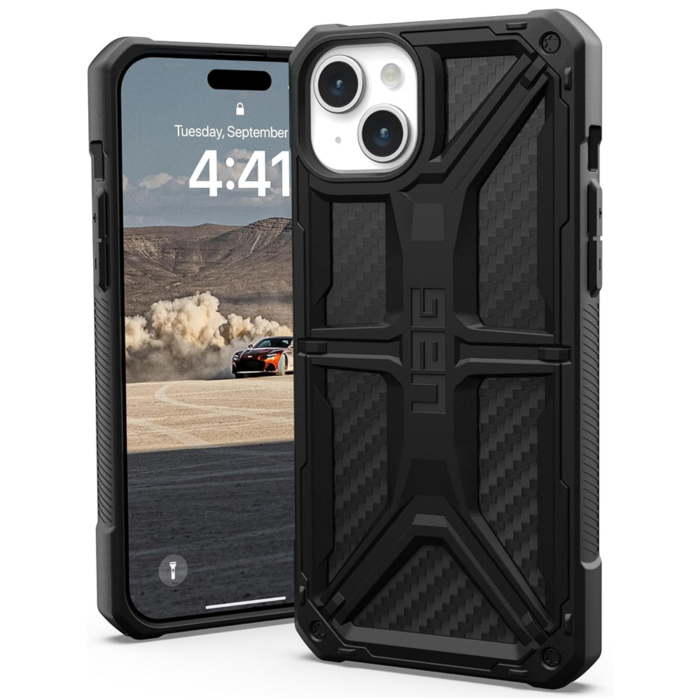 Fodral för Apple iPhone 15 Plus, Urban Armor Gear, Monarch Carbon, Svart