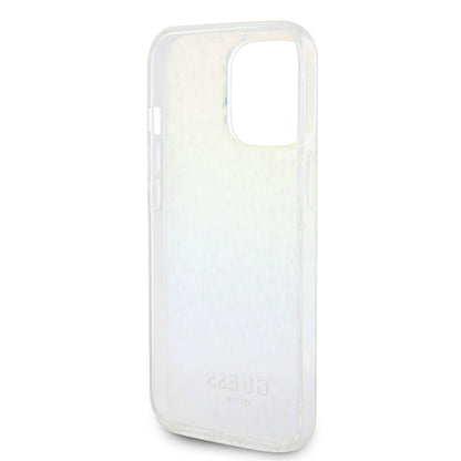 Skyddsfodral för Apple iPhone 15 Pro, Guess, IML Faceted Mirror Disco Iridescent, Flerfärgad