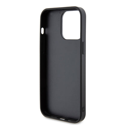 Skyddsfodral för Apple iPhone 15 Pro, Guess, Rhinestone Metal Logo, Gul