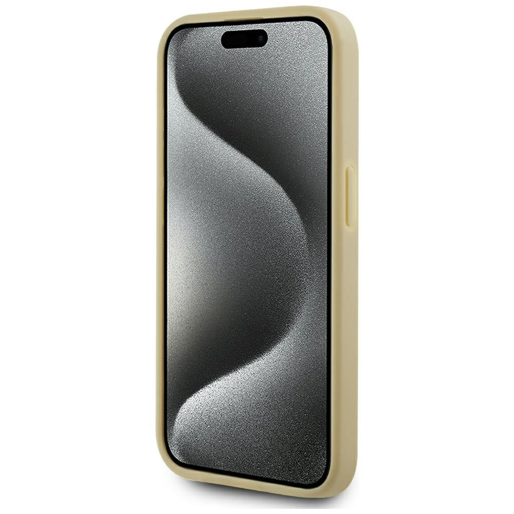Fodral för Apple iPhone 15 Pro Max, Karl Lagerfeld, Metal Signature, Guld