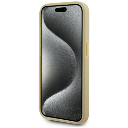 Fodral för Apple iPhone 15 Pro Max, Karl Lagerfeld, Metal Signature, Guld