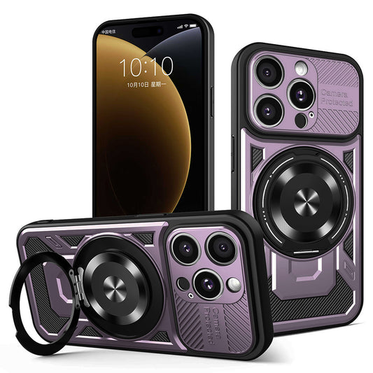 Fodral för Apple iPhone 15 Pro Max, Techsuit, RuggedCam, Lila