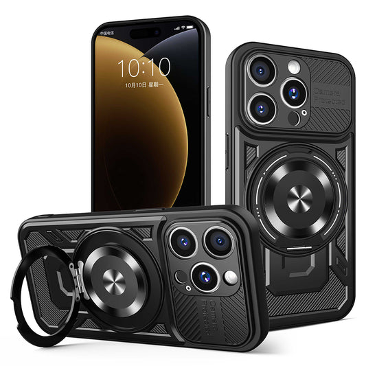 Fodral för Apple iPhone 15 Pro Max, Techsuit, RuggedCam, Svart