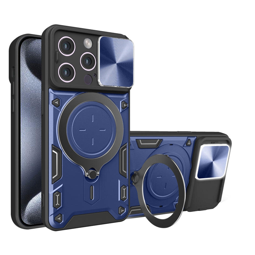 Fodral för Apple iPhone 15 Pro, Techsuit, CamGuard Pro, Blå
