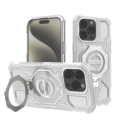 Fodral för Apple iPhone 15 Pro, Techsuit, Carbon Shield Pro, Vit