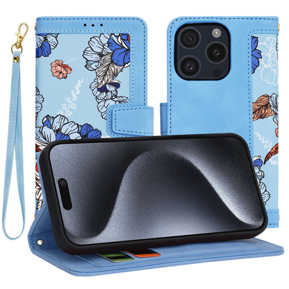 Fodral för Apple iPhone 15 Pro, Techsuit, FlipCraft, Blå