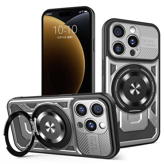 Fodral för Apple iPhone 15 Pro, Techsuit, RuggedCam, Grå