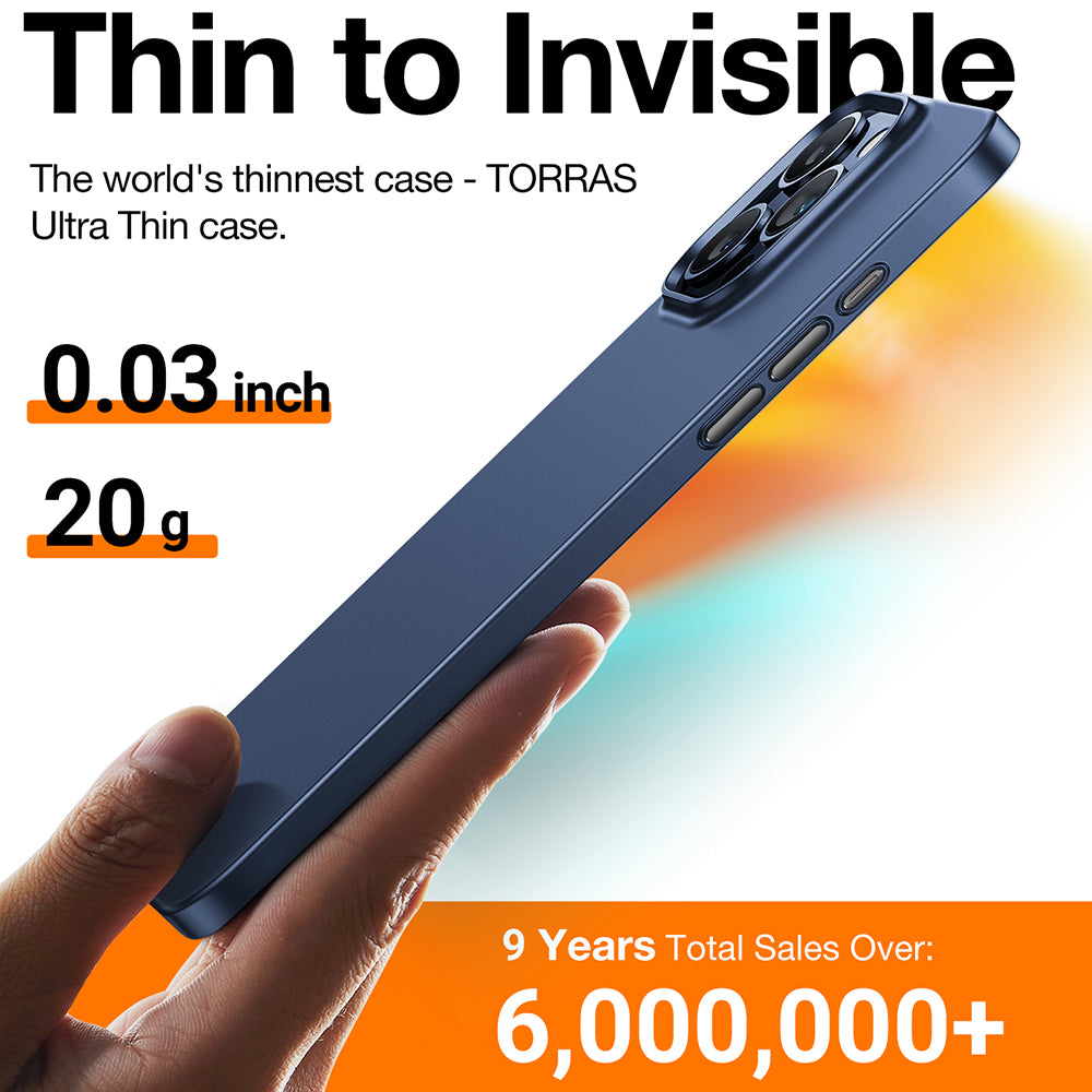 Fodral för Apple iPhone 15 Pro, Torras, OriginFit, Marinblå