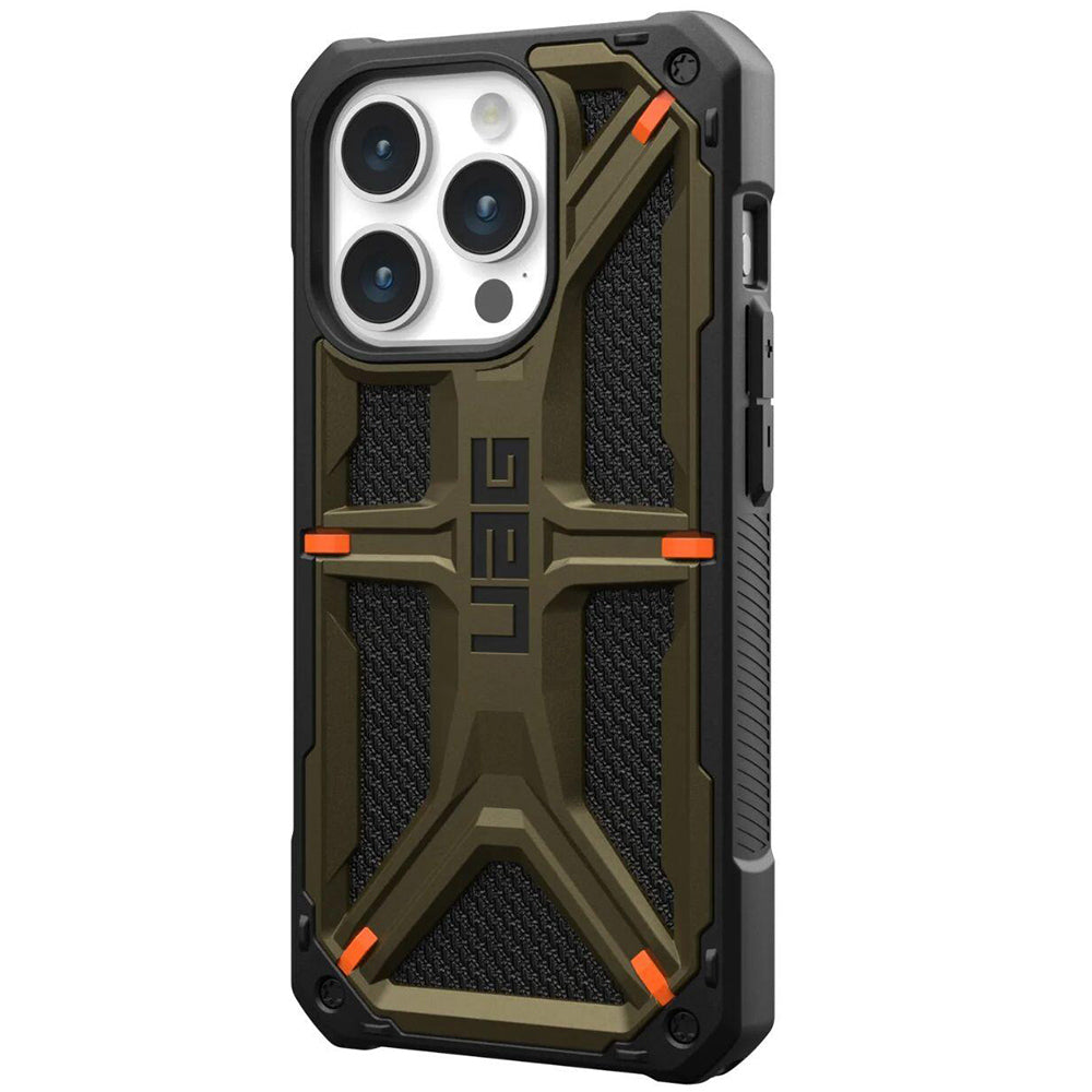 Fodral för Apple iPhone 15 Pro, Urban Armor Gear, Monarch Kevlar, Grön