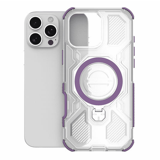 Fodral för Apple iPhone 15, Techsuit, Carbon Shield Pro, Lila