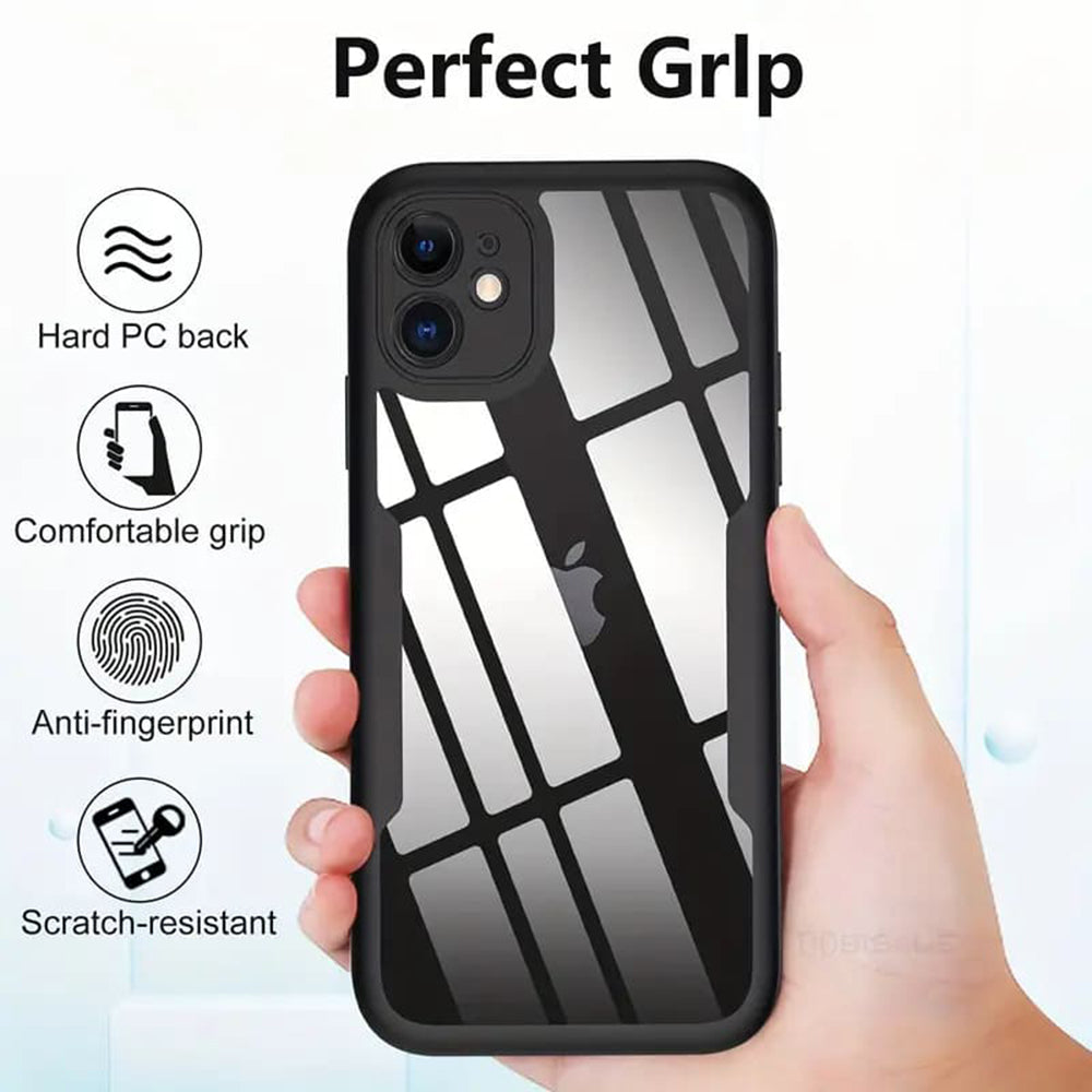 Skyddsfodral för Apple iPhone 15, Techsuit, ColorVerse 360, Svart