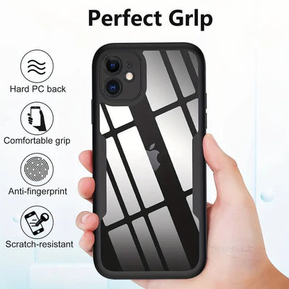 Skyddsfodral för Apple iPhone 15, Techsuit, ColorVerse 360, Svart