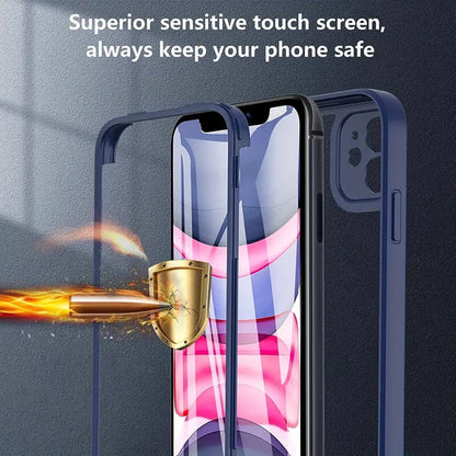Skyddsfodral för Apple iPhone 15, Techsuit, ColorVerse 360, Svart