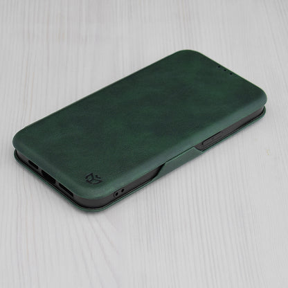 Fodral för Apple iPhone 15, Techsuit, Safe Wallet Plus, Grön