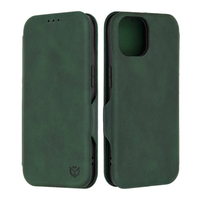 Fodral för Apple iPhone 15, Techsuit, Safe Wallet Plus, Grön