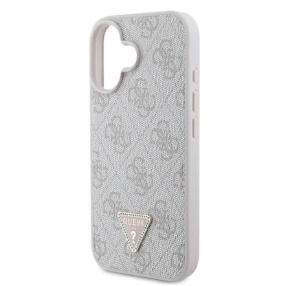 Fodral för Apple iPhone 16, Guess, Crossbody 4G Triangle Strass, Blå