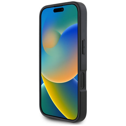 Fodral för Apple iPhone 16, Karl Lagerfeld, Grained Cardslots, Svart