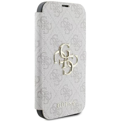 Fodral för Apple iPhone 16 Plus, Guess, 4G Book, Rosa