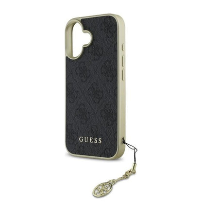 Fodral för Apple iPhone 16 Plus, Guess, 4G Charm, Svart