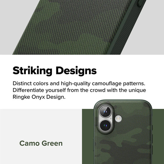 Fodral för Apple iPhone 16 Plus, Ringke, Onyx Design, Grön