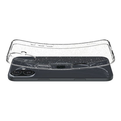 Skyddsfodral för Apple iPhone 16 Plus, Spigen, Liquid Crystal Glitter, Transparent