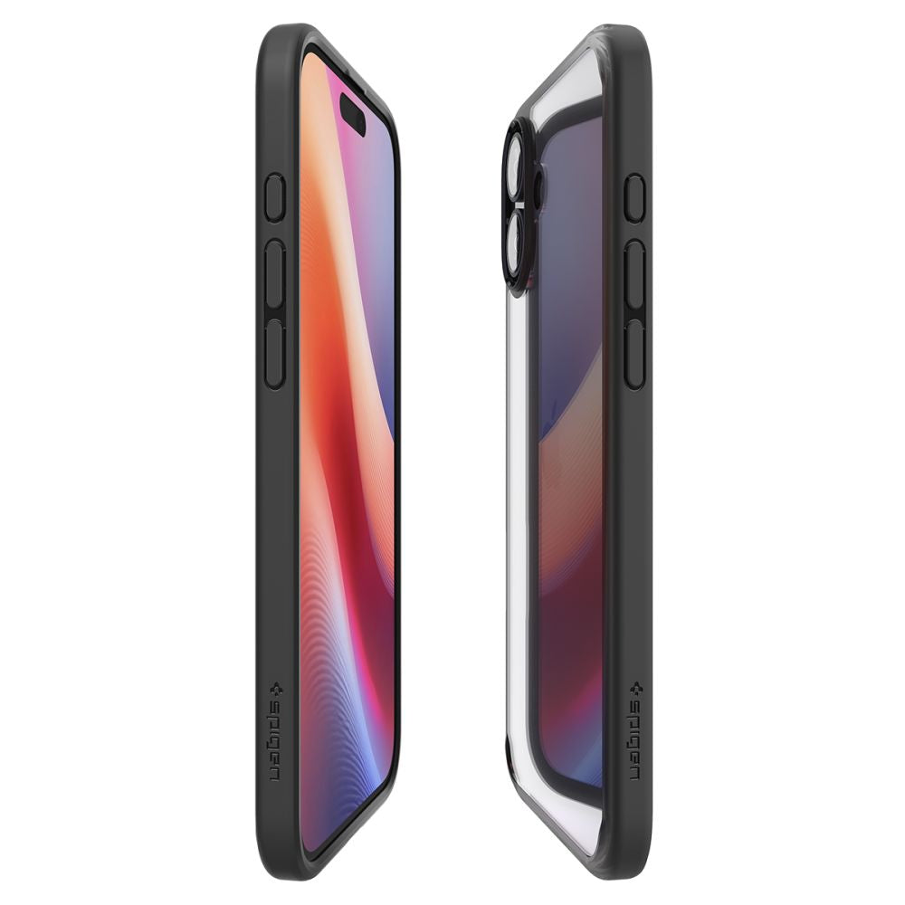 Skyddsfodral för Apple iPhone 16 Plus, Spigen, Ultra Hybrid, Mattsvart