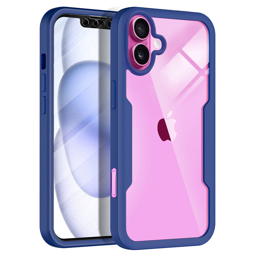 Fodral för Apple iPhone 16 Plus, Techsuit, ColorVerse 360, Blå