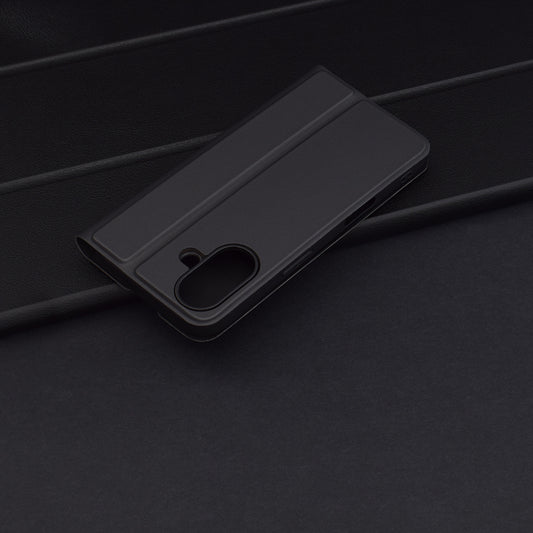 Fodral för Apple iPhone 16 Plus, Techsuit, Magskin Book, Svart