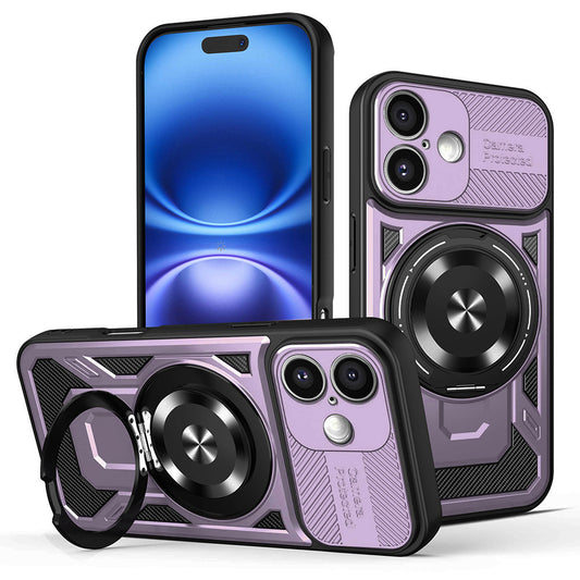 Fodral för Apple iPhone 16 Plus, Techsuit, RuggedCam, Lila