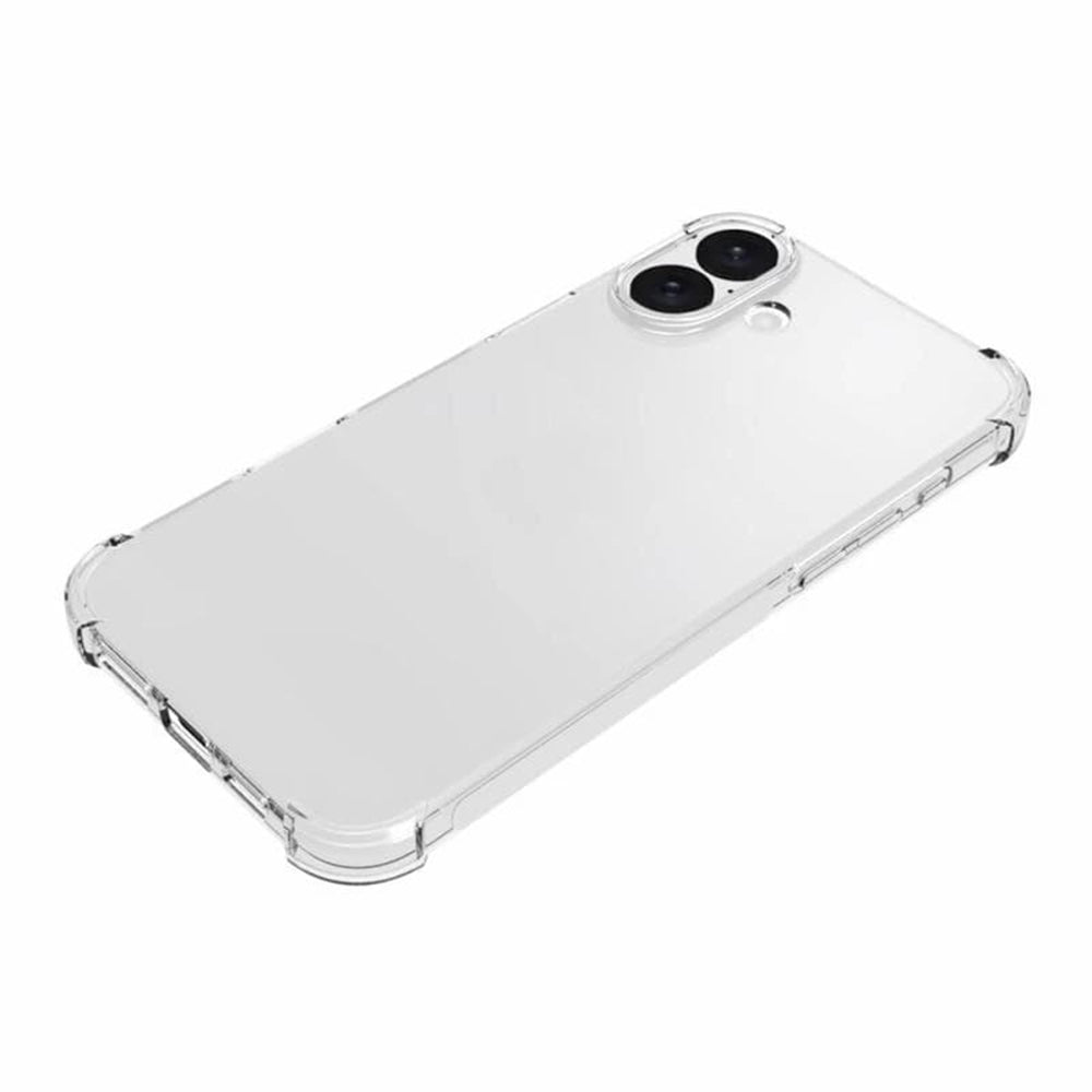 Fodral för Apple iPhone 16 Plus, Techsuit, Stötsäker Klar (Stort Objektivhål), Transparent
