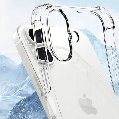 Fodral för Apple iPhone 16 Plus, Techsuit, Stötsäker Klar (Stort Objektivhål), Transparent