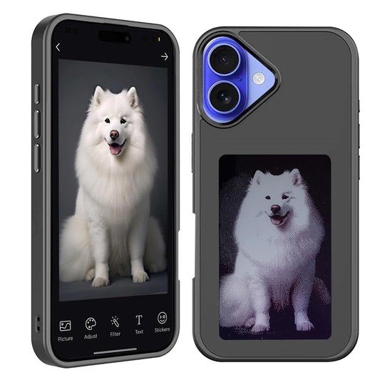 Fodral för Apple iPhone 16 Plus, Techsuit, SmartScreen NFC, Svart