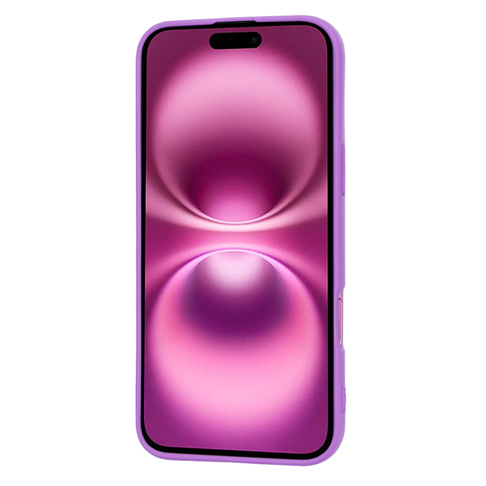 Skyddsfodral för Apple iPhone 16 Plus, Techsuit, SoftFlex, Lila