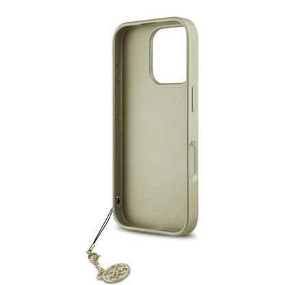 Skyddsfodral för Apple iPhone 16 Pro, Guess, 4G Charm, Svart