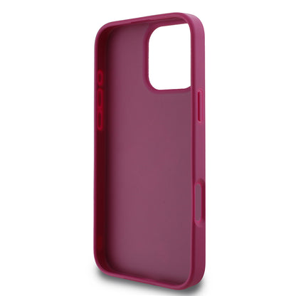 Case for Apple iPhone 16 Pro, Guess, Glitter Big 4G Script, Magenta