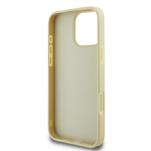 Skyddsfodral för Apple iPhone 16 Pro, Karl Lagerfeld, Metal Signature, Guld