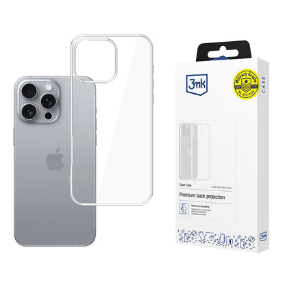 Fodral för Apple iPhone 16 Pro Max, 3MK, Klar, Transparent