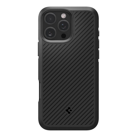 Skyddsfodral för Apple iPhone 16 Pro Max, Spigen, Core Armor, Mattsvart