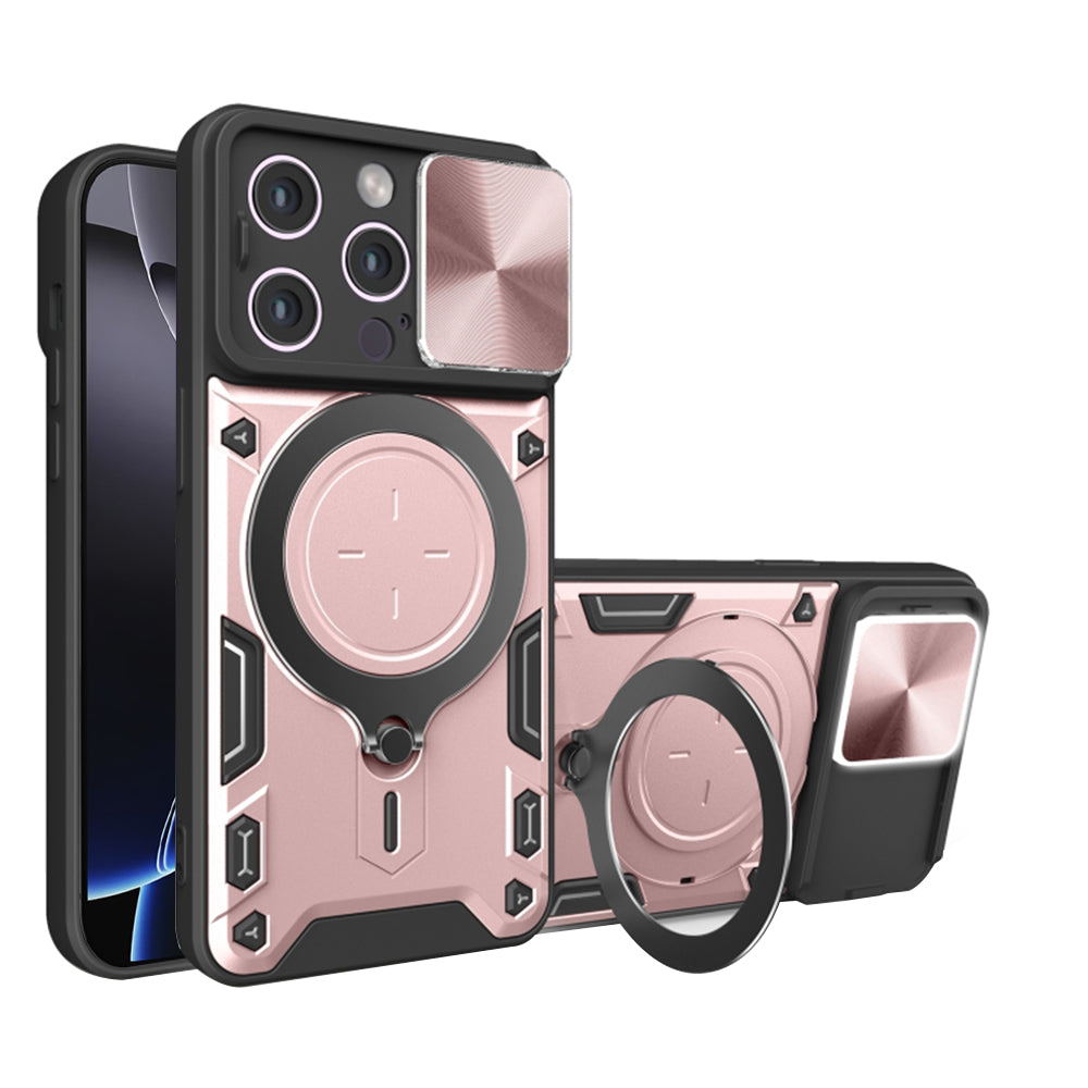 Fodral för Apple iPhone 16 Pro Max, Techsuit, CamGuard Pro, Roséguld