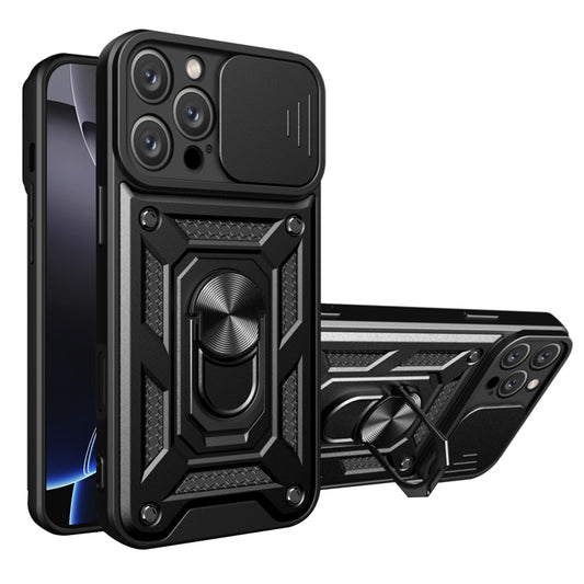 Fodral för Apple iPhone 16 Pro Max, Techsuit, CamShield, Svart