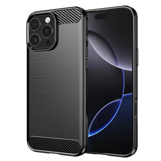 Fodral för Apple iPhone 16 Pro Max, Techsuit, Kolfiber, Svart