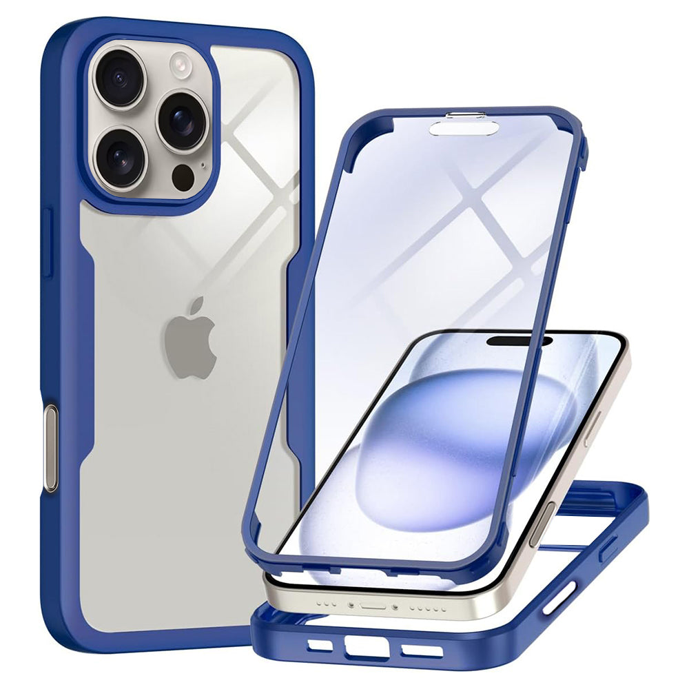 Fodral för Apple iPhone 16 Pro Max, Techsuit, ColorVerse 360, Blå
