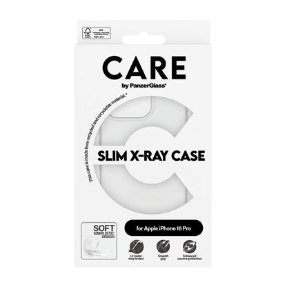 Skyddsfodral för Apple iPhone 16 Pro, PanzerGlass, Fashionable Care, Transparent
