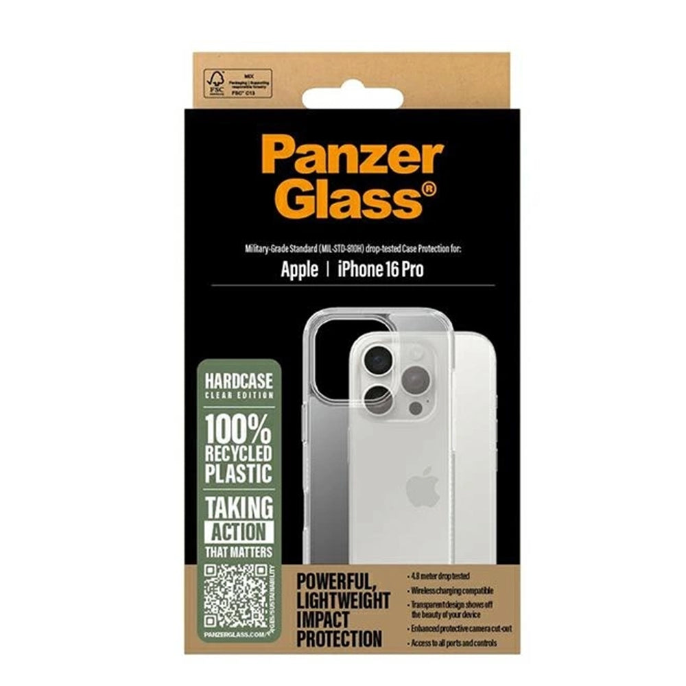 Skyddsfodral för Apple iPhone 16 Pro, PanzerGlass, HardCase, Transparent