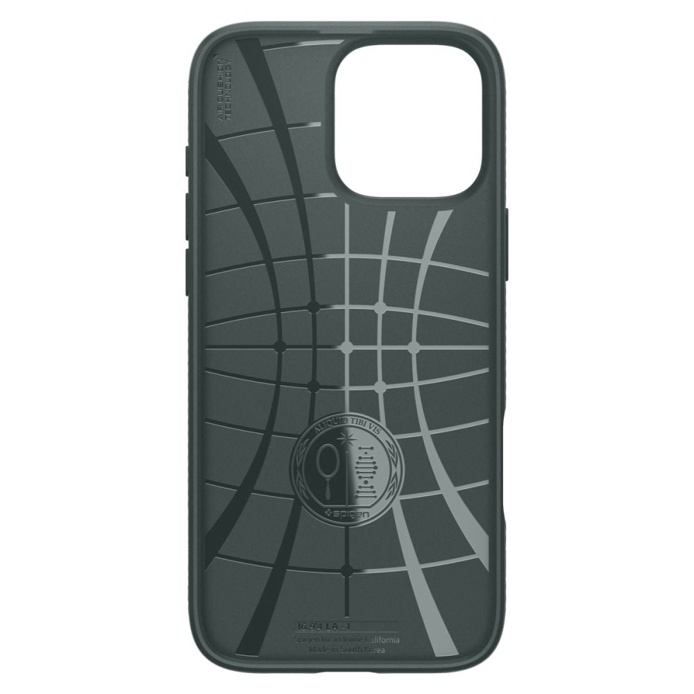 Skyddsfodral för Apple iPhone 16 Pro, Spigen, Liquid Air, Grön ACS08119