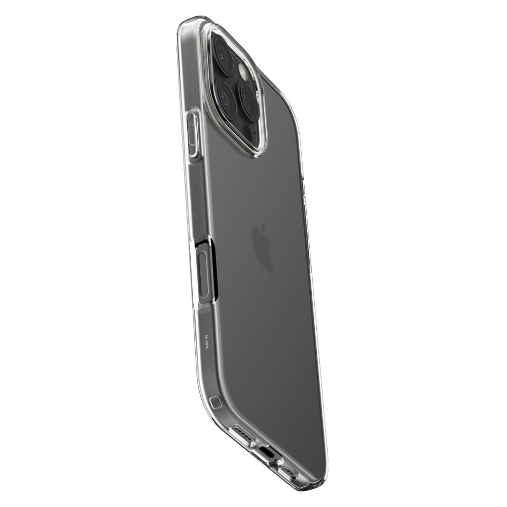 Skyddsfodral för Apple iPhone 16 Pro, Spigen, Liquid Crystal, Transparent ACS08112