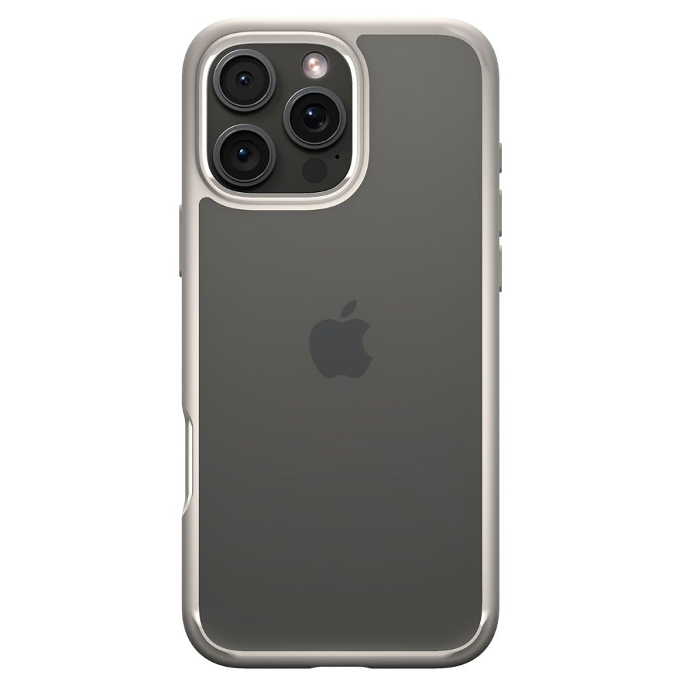 Skyddsfodral för Apple iPhone 16 Pro, Spigen, Ultra Hybrid, Beige ACS08127