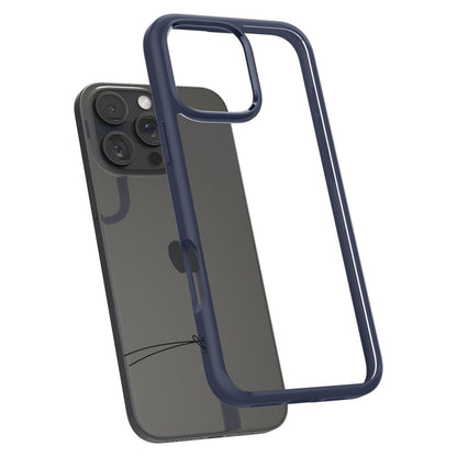 Skyddsfodral för Apple iPhone 16 Pro, Spigen, Ultra Hybrid, Marinblå ACS08126